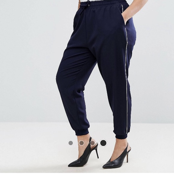ASOS Curve Pants - Asos Curve Piped Pant